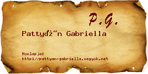 Pattyán Gabriella névjegykártya