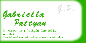 gabriella pattyan business card